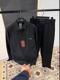 Men's Black Linen Co-Ord Set | Premium Shirt & Pant Set