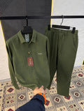 Men's Green Linen Co-Ord Set | Premium Shirt & Pant Set