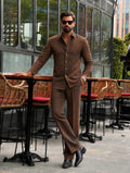 Men's Brown Linen Outfit | Shirt & Pant Set