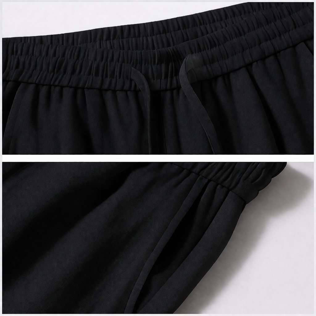 Black  Top & Bottom Set Of Linen, Luxury And Style (Copy)