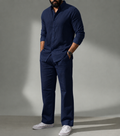 Blue Coastal Top & Bottom Set Of Linen, Luxury And Style