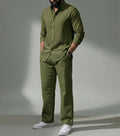 Green Coastal Top & Bottom Set Of Linen, Luxury And Style