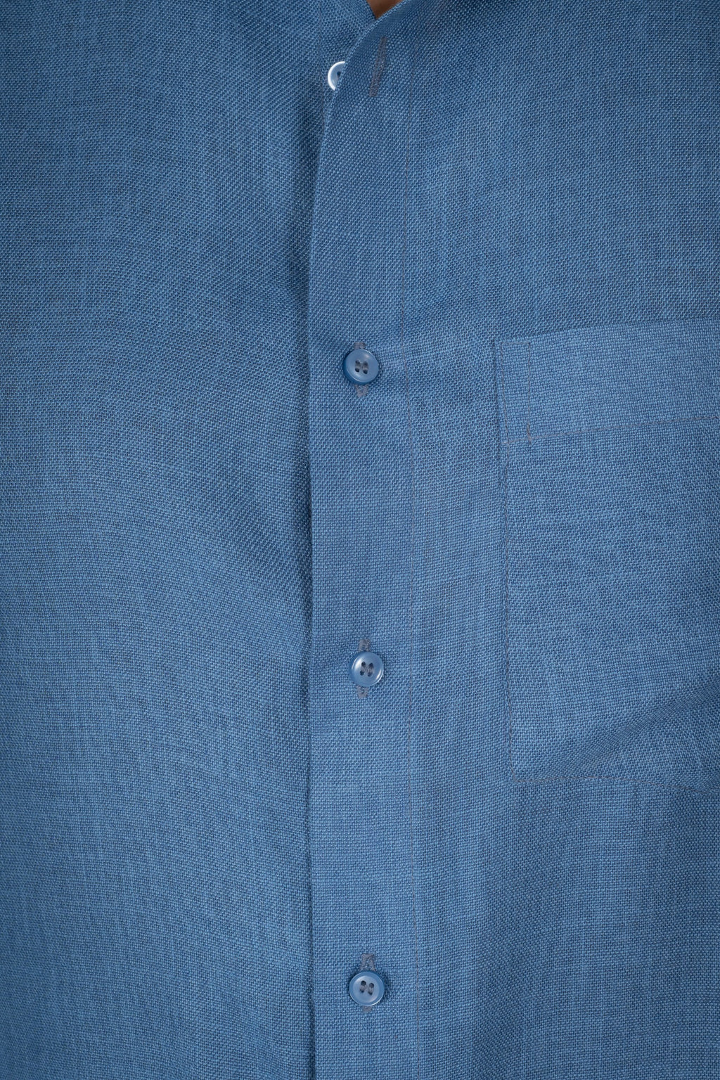 Men's Blue Linen Co-Ord Set | Premium Casual Shirt & Pant Outfit