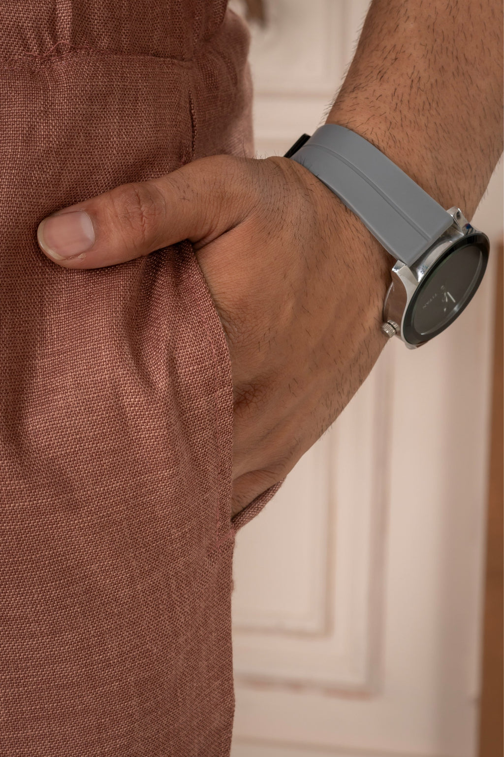 Men's Brown Linen Co-Ord Set | Premium Casual Shirt & Pant Outfit