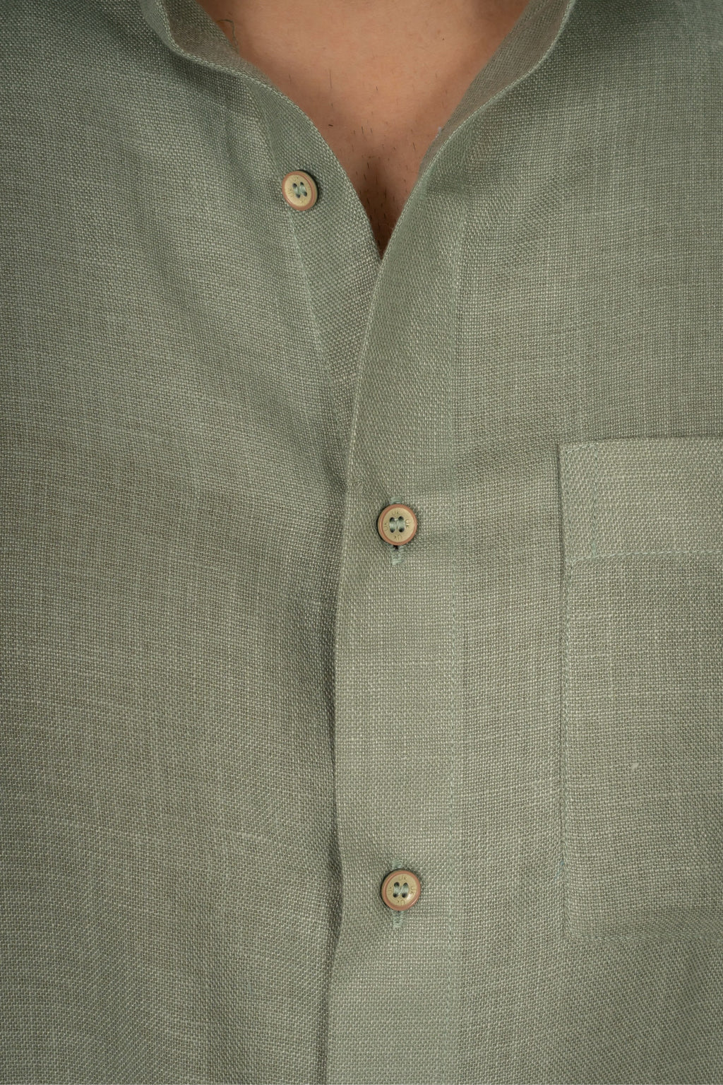 Men's Green Linen Co-Ord Set | Premium Casual Shirt & Pant Outfit