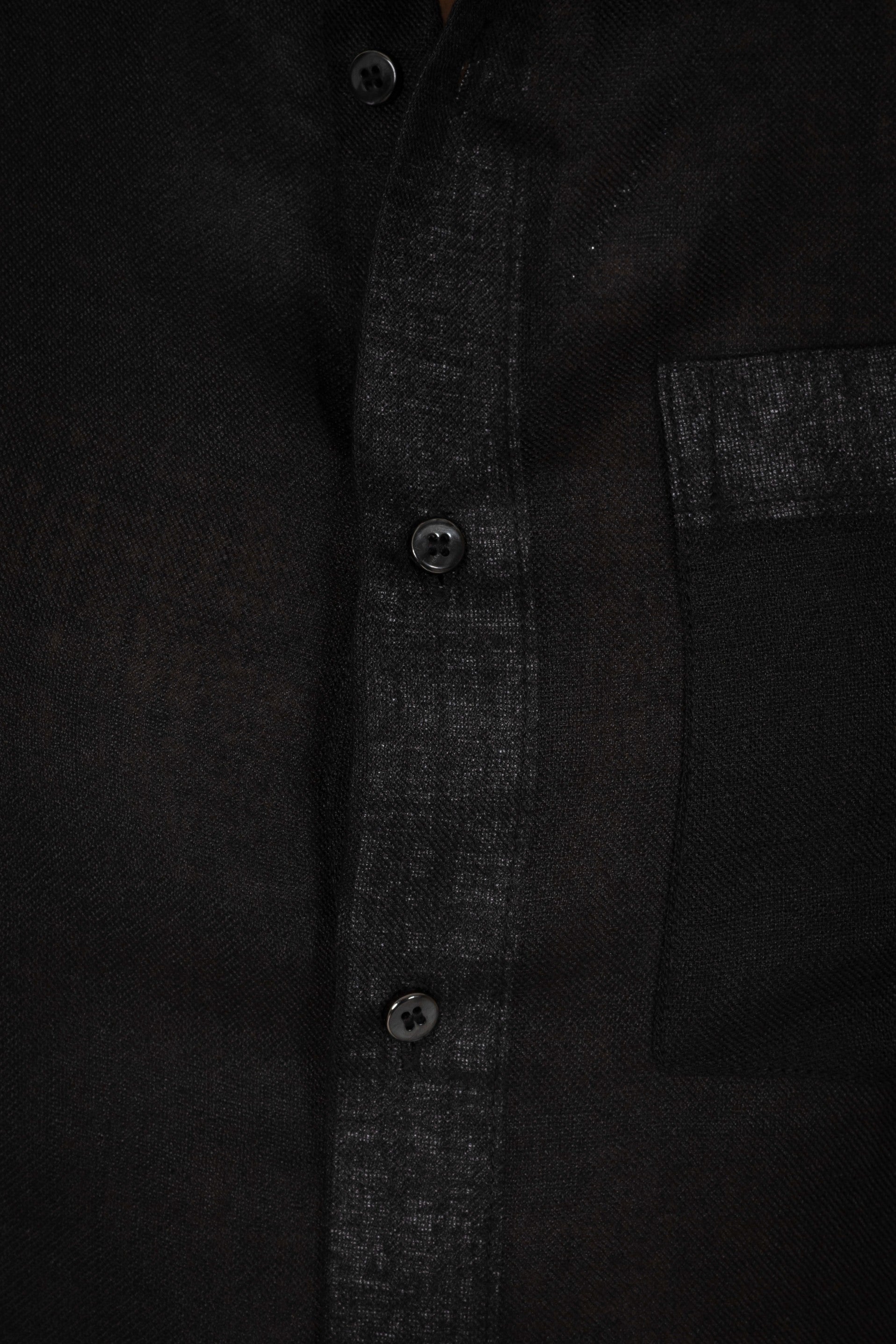 Men's Black Linen Co-Ord Set | Premium Casual Shirt & Pant Outfit