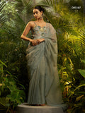 Royal Pure Tissue Ready-to-Wear Saree Collection with Embroidered Stitched Blouse