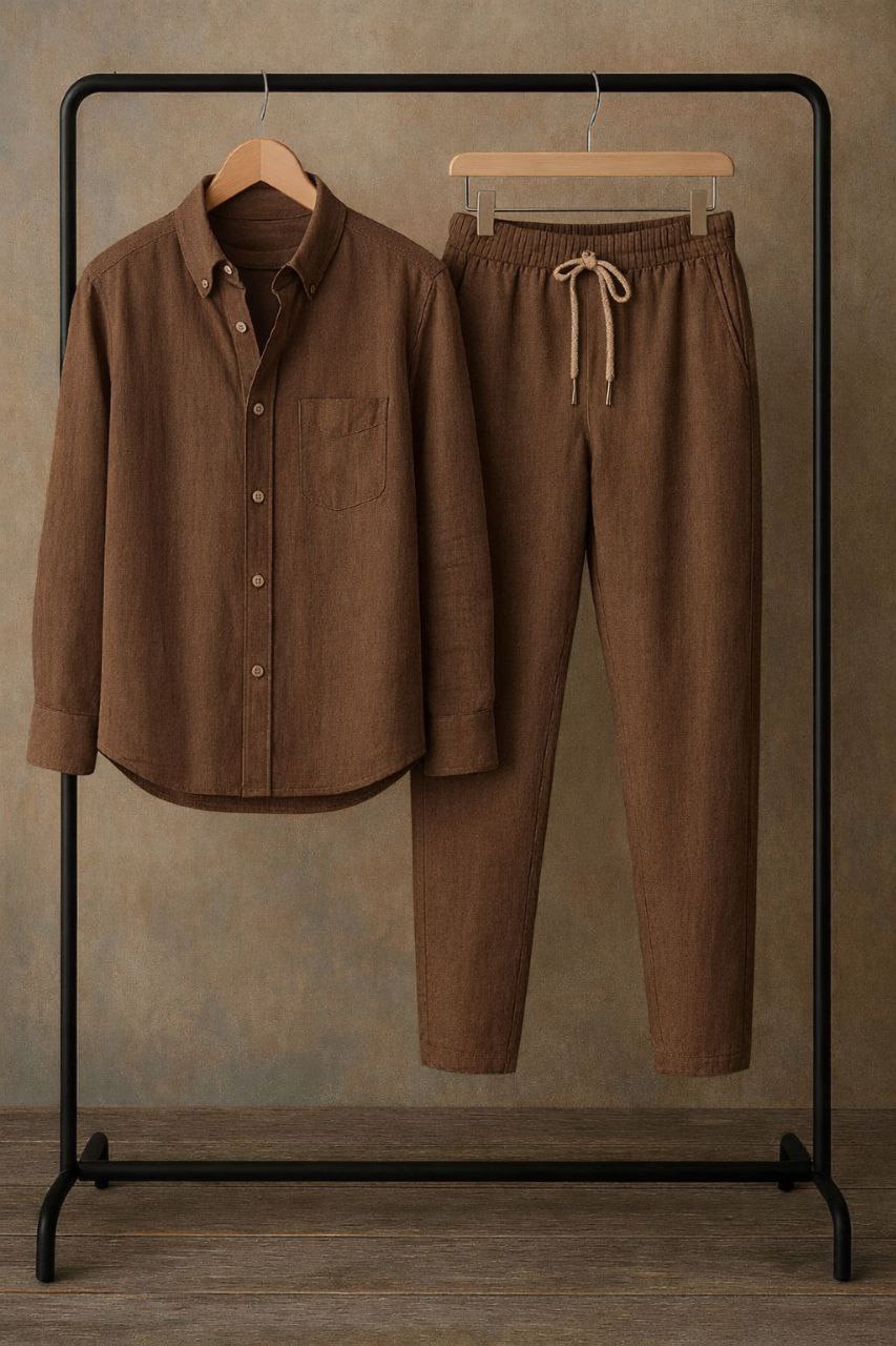 Brown Linen Co-Ords – Effortless Style
