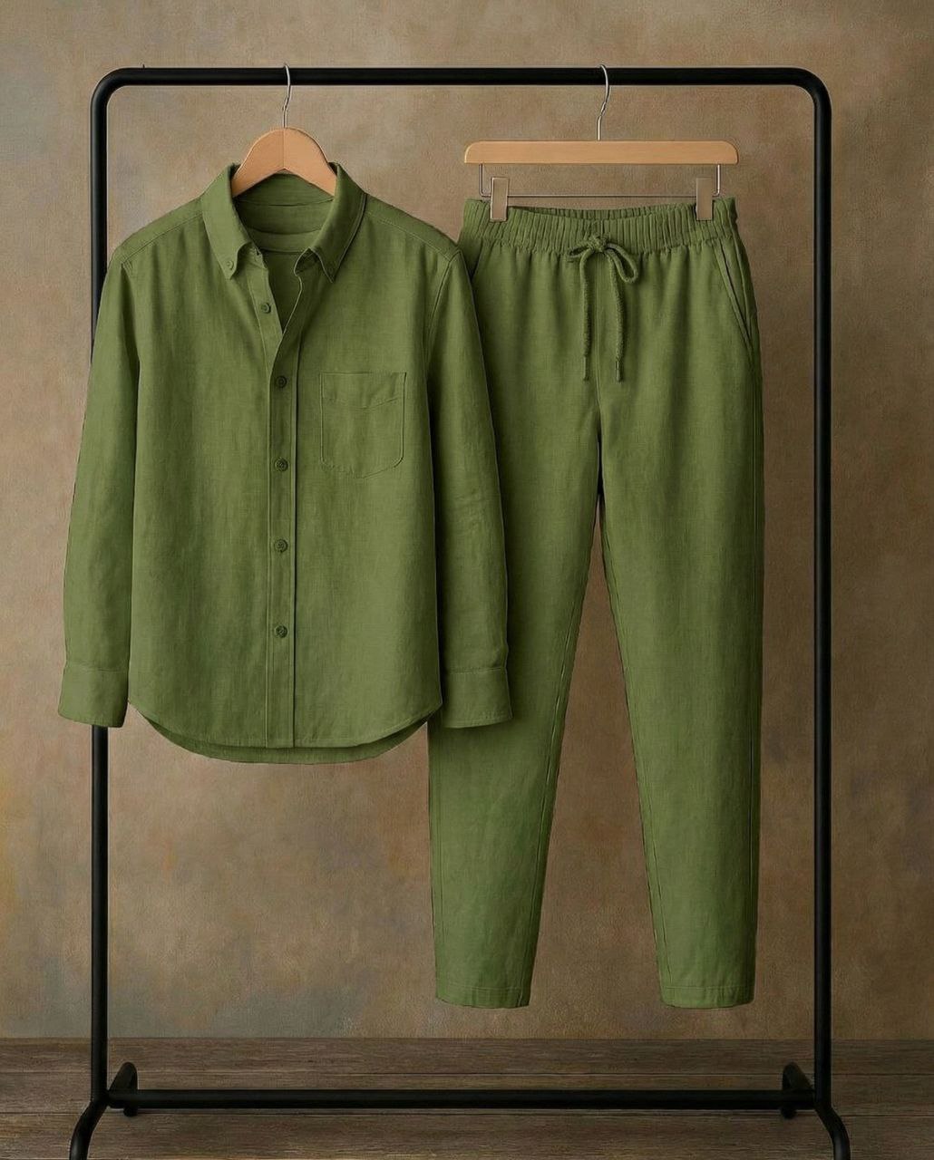 Green Linen Co-Ords – Effortless Style